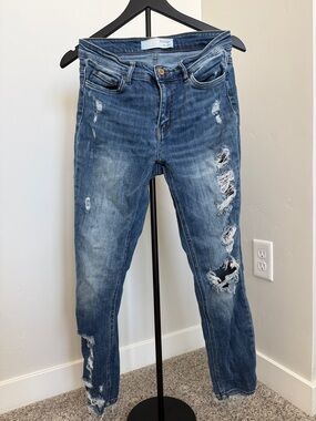 Distressed Blue Jeans for Women